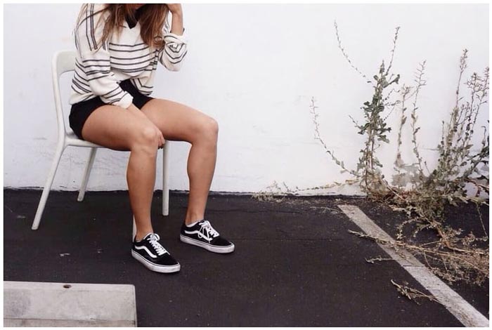 Giày Vans với quần short – Combo cho những outfit năng động 