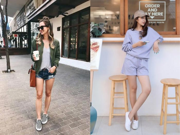 Giày Vans với quần short – Combo cho những outfit năng động 