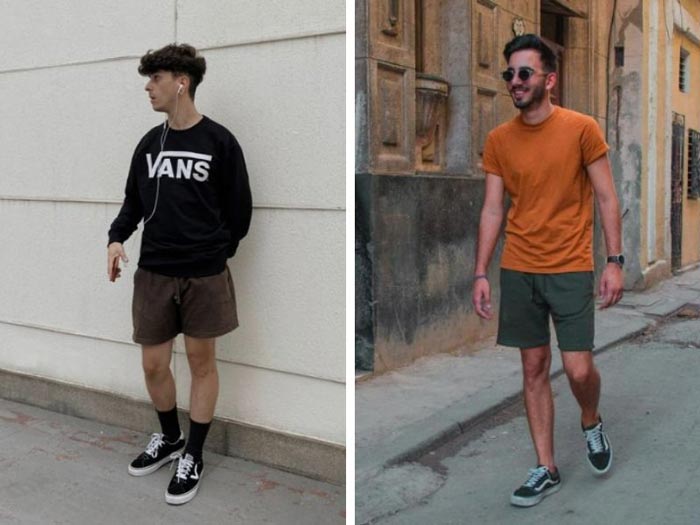 Giày Vans với quần short – Combo cho những outfit năng động 