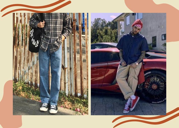 Xuống phố cực chất cùng giày Converse cổ thấp phối đồ nam 