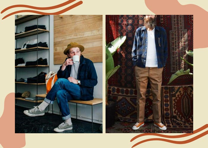 Xuống phố cực chất cùng giày Converse cổ thấp phối đồ nam 