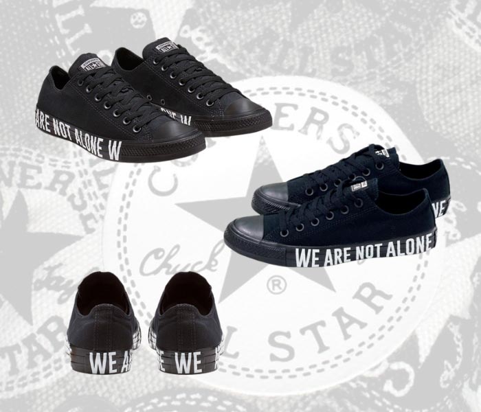 Giữ vững phong độ cùng giày Converse full đen cổ thấp