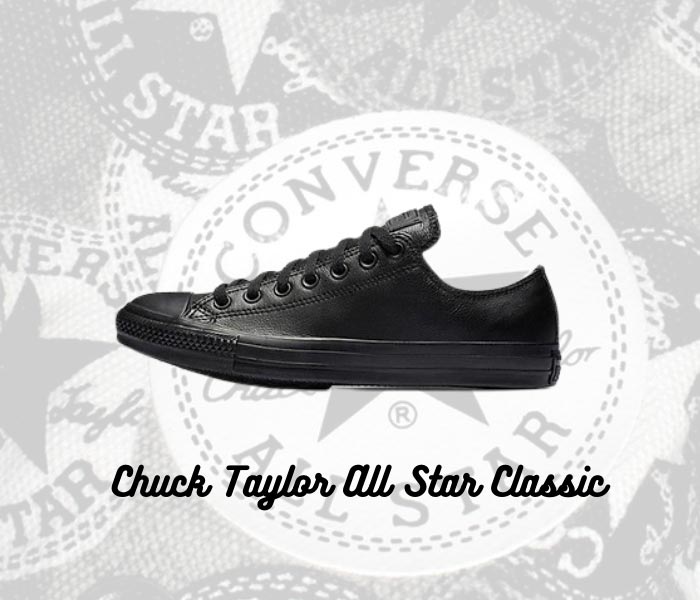 Giữ vững phong độ cùng giày Converse full đen cổ thấp