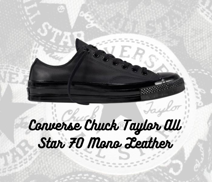 Giữ vững phong độ cùng giày Converse full đen cổ thấp