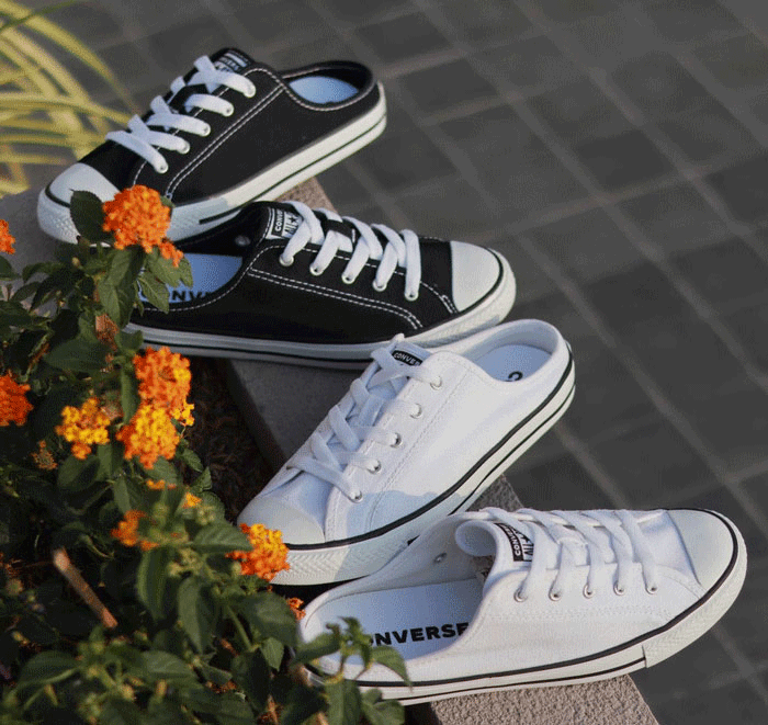 Xuống phố tự tin cùng giày Converse nữ đạp gót