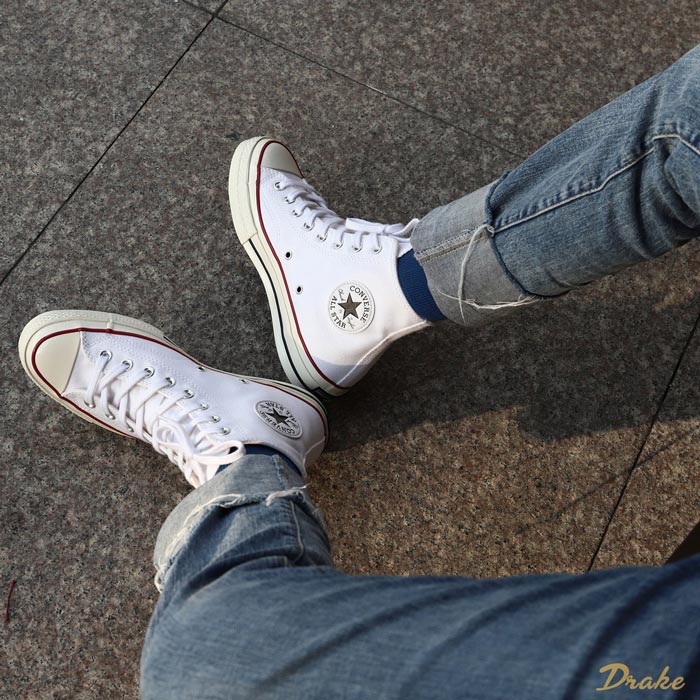 Gợi ý những giày Converse nữ trắng cổ cao khiến nàng phải "say đắm"