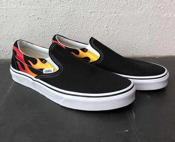 Giày Vans Họa Tiết Flame - Thiết Kế Pha Trộn Nét Đẹp Hiện Đại Và Cổ Điển