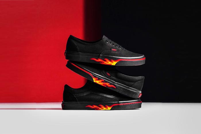 Giày Vans họa tiết Flame - Thiết kế pha trộn nét đẹp hiện đại và cổ điển