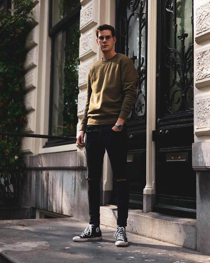 Giải đáp giày Converse cổ cao hay thấp đẹp?