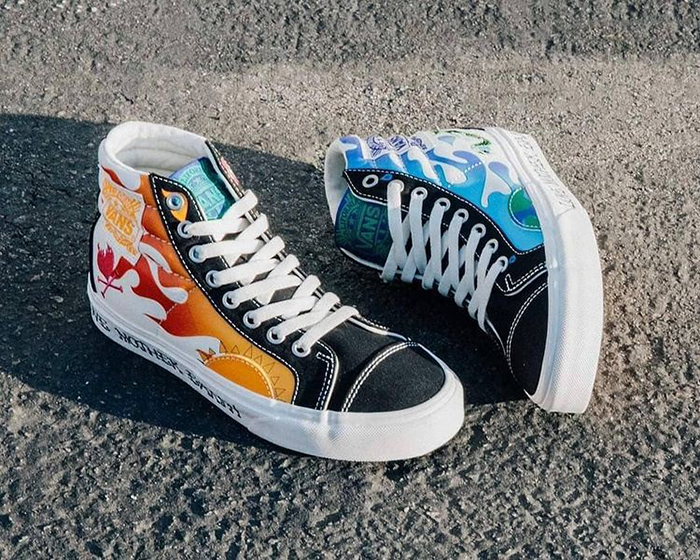 Cùng giày Vans nam cổ cao ấn định phong cách và cá tính thời trang