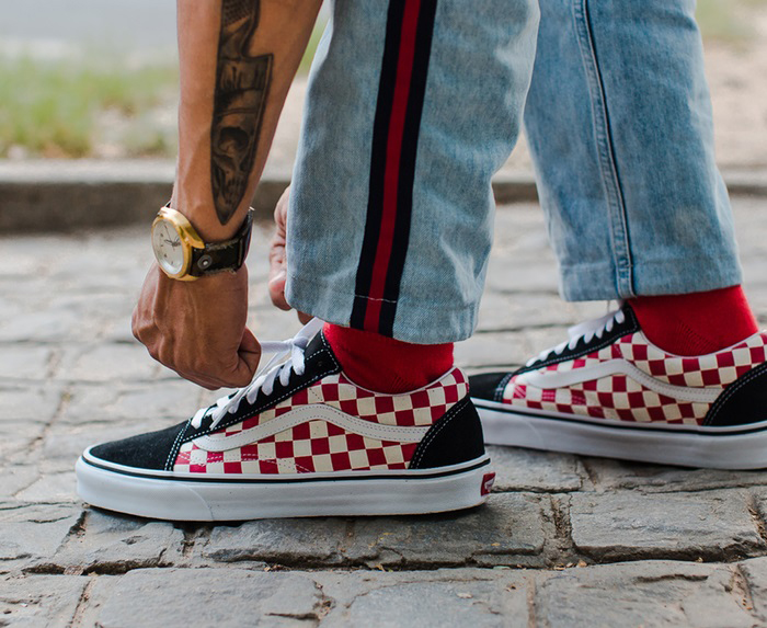 F5 diện mạo với những mẫu giày Vans Old Skool Checkerboard