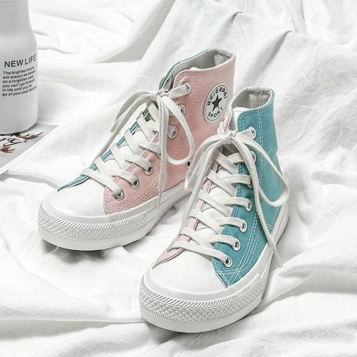 Giải mã những đôi giày Converse cổ cao hai màu độc đáo