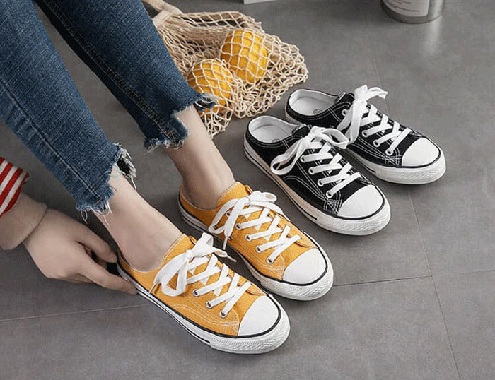 Bí mật đằng sau giày Converse nữ hở gót khiến bao nàng say mê
