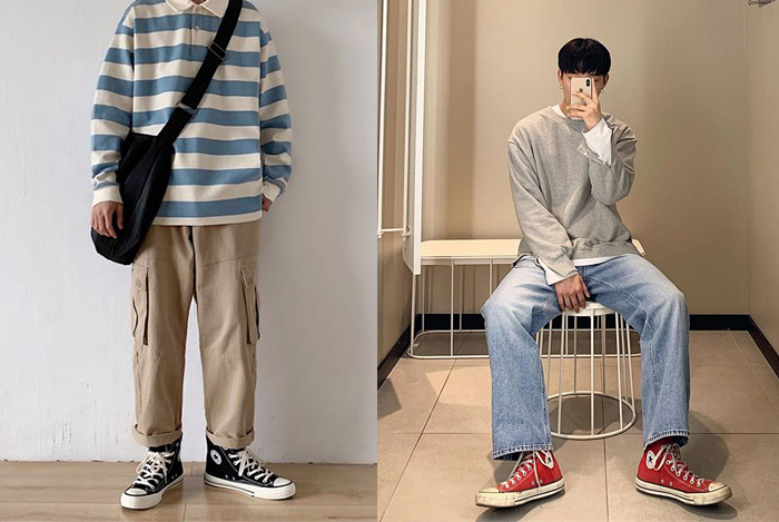 Kết hợp quần áo với giày Converse cao cổ nam sao cho chất?