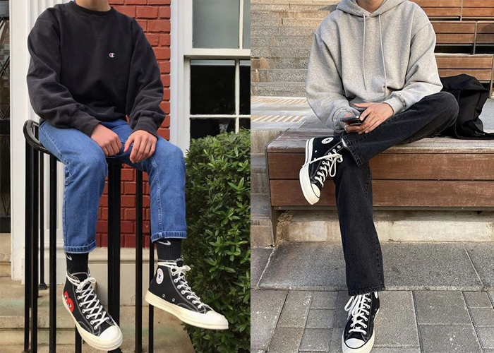 Kết hợp quần áo với giày Converse cao cổ nam sao cho chất?