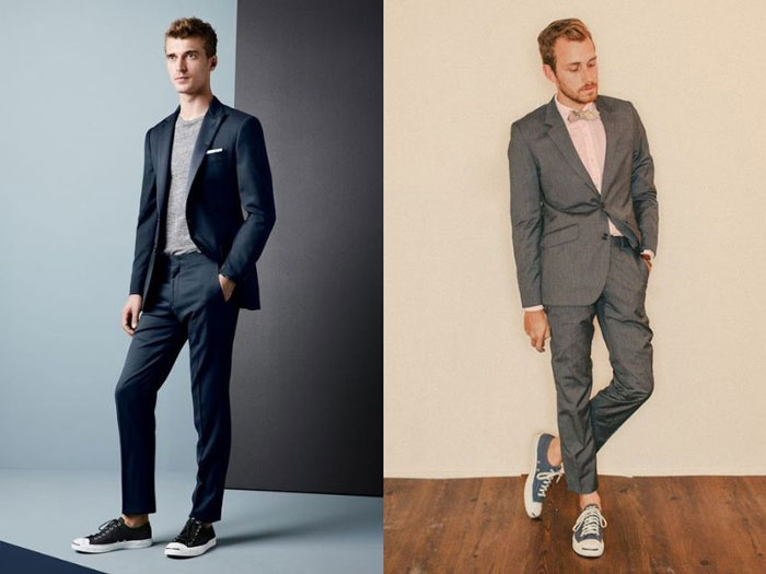 Mặc vest đi giày Converse để tạo nên phong cách không thể nhầm lẫn