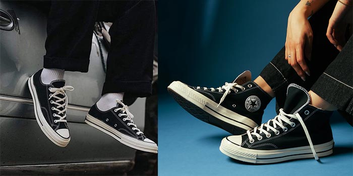 Nên mua giày Converse cổ cao hay thấp để phối đồ dễ hơn?