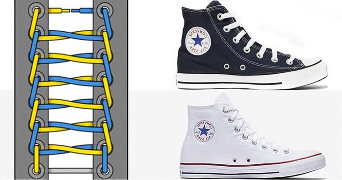 Những kiểu buộc dây giày Converse đẹp nhưng không cầu kỳ