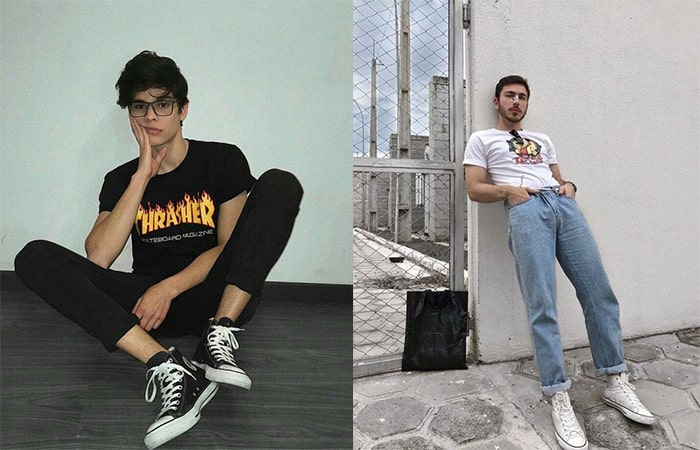 Những outfit với Converse cổ cao “cực cool” thổi tan ánh nắng mùa hè