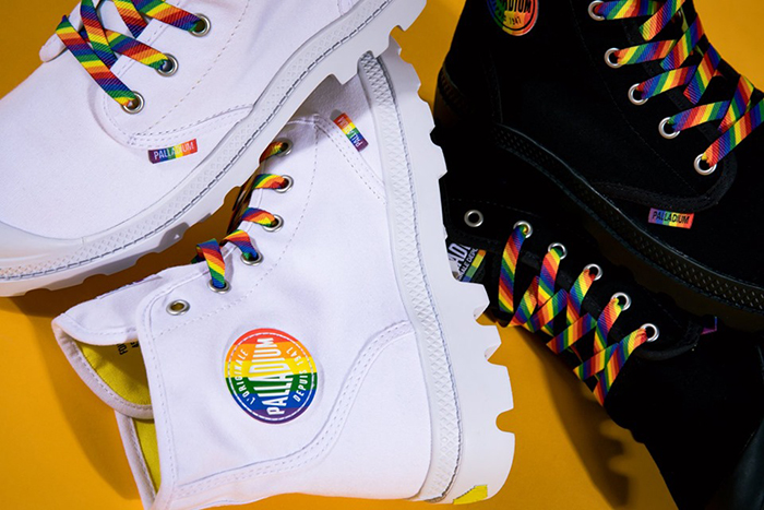 Thử sức với phong cách nổi bật cùng bộ đôi Palladium cầu vồng