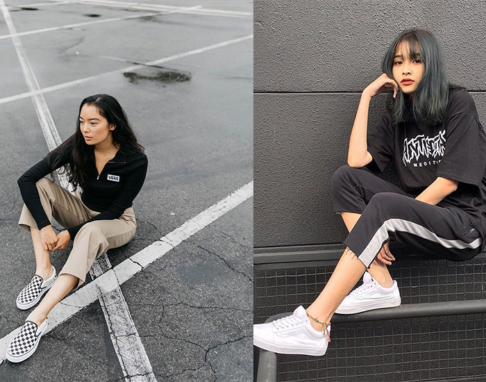 Bật mí tips phối đồ với giày Vans trắng giúp bạn trở nên thú vị hơn