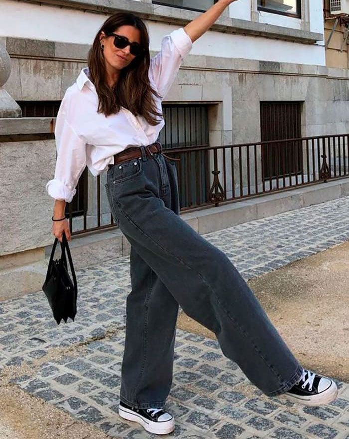 Học cách phối đồ với giày Converse cổ cao nữ đi học