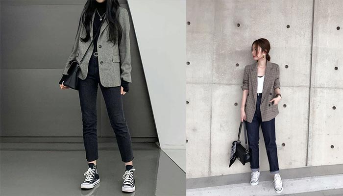 Bỏ túi ngay những kiểu phối đồ với giày Converse nữ sành điệu
