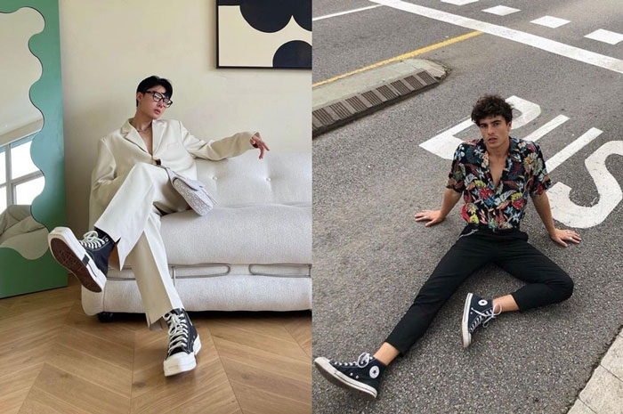 3 lời khuyên bổ ích khi phối quần áo với giày Converse cổ cao nam 