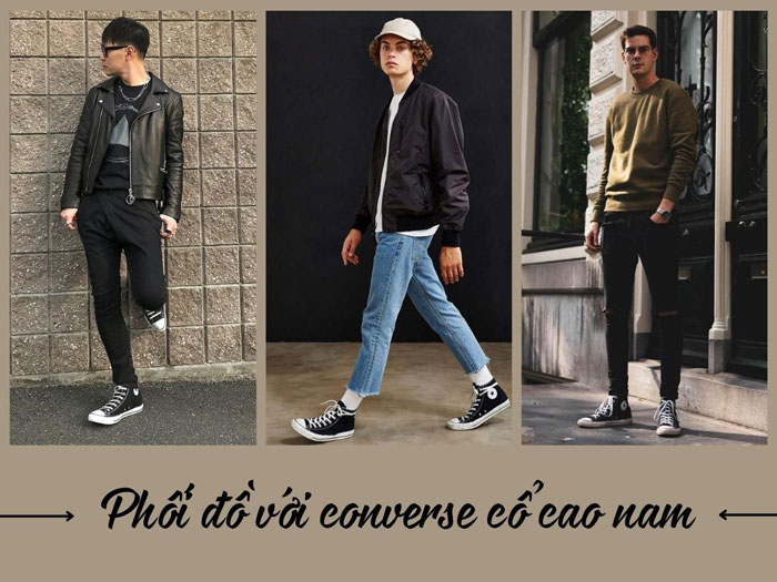 5 lời khuyên bổ ích khi phối quần áo với giày Converse cổ cao nam