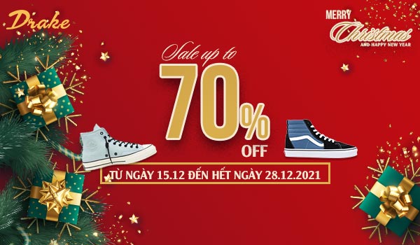 MERRY CHRISTMAS - SALE UP TO 70% ALL ITEMS TẠI DRAKE VN