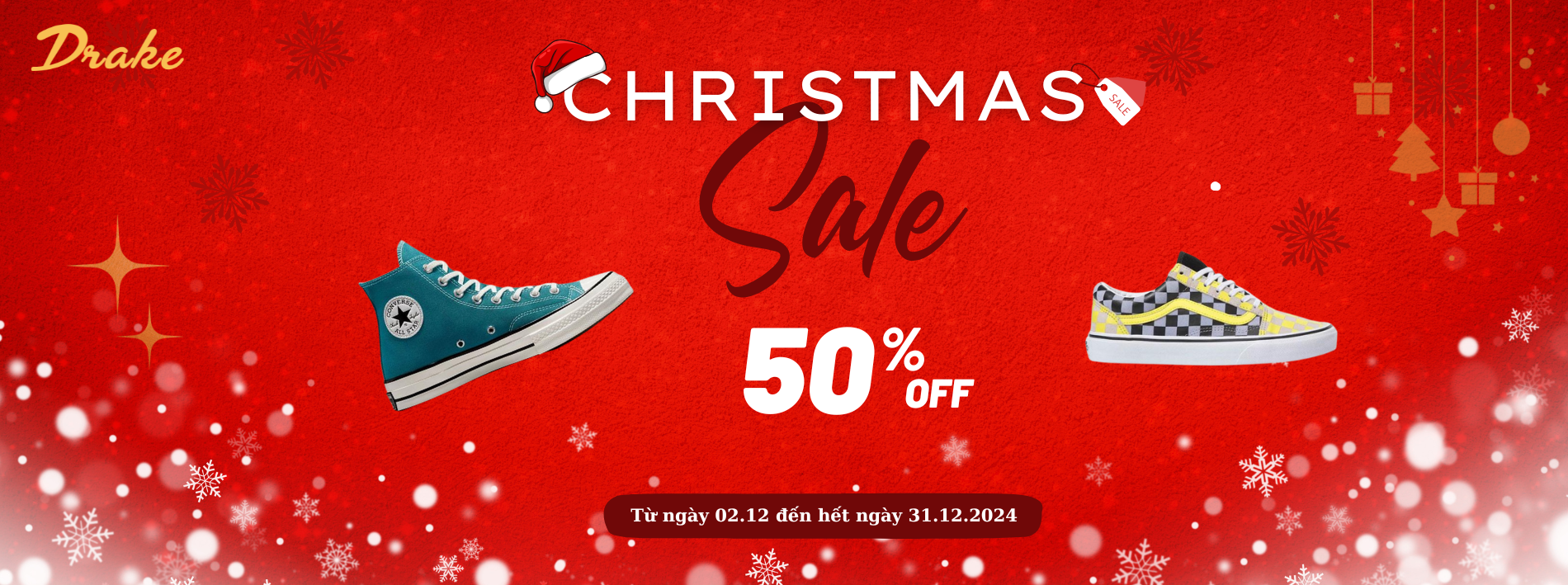 Christmas Sale Up To 50% All Items At DRAKE VN