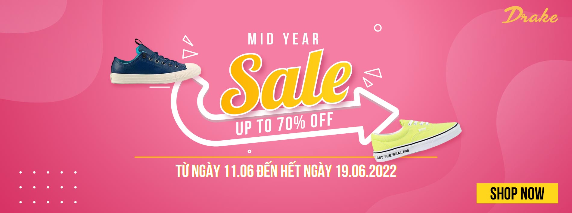 Mid Year Sale - Ngàn deal giá tốt-  Up to 70% All Items tại Drake VN 