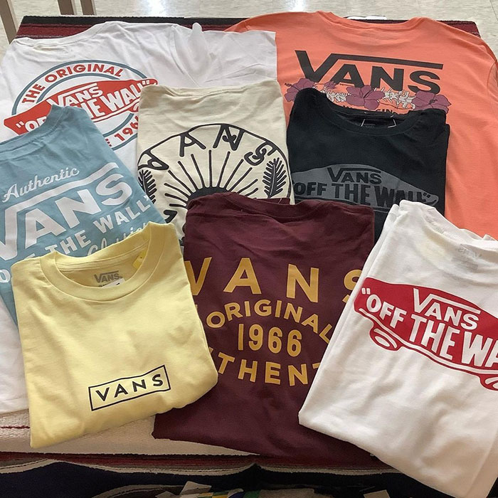 Cập nhật bảng size áo thun Vans để lựa chọn sản phẩm phù hợp nhất