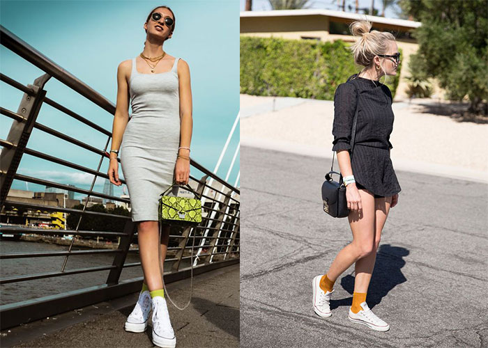 Học hỏi gì từ cách mix match sành điệu với tất Converse nữ 