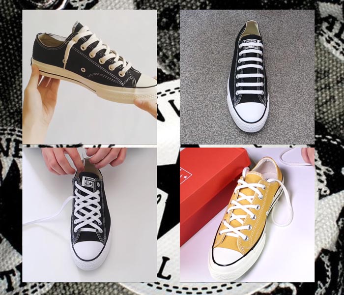 Kiểu thắt dây giày Converse cổ thấp độc đáo làm mới đôi giày của bạn