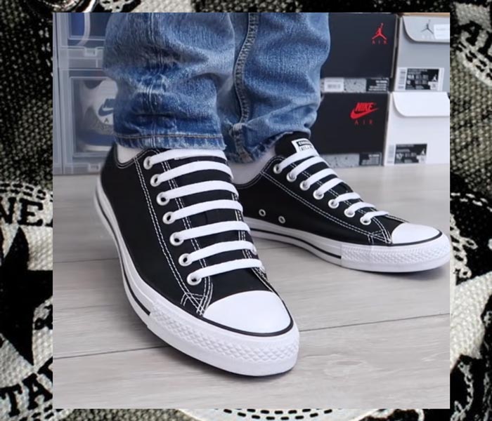 Kiểu thắt dây giày Converse cổ thấp độc đáo làm mới đôi giày của bạn