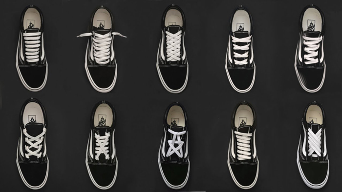 Học cách thắt dây giày vans old skool đẹp không lối thoát