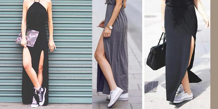 Váy và giày Converse - Công thức phối đồ trẻ trung không bao giờ lỗi mốt