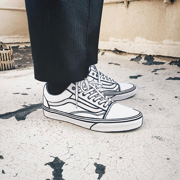 Không cần nhiều giày, chỉ cần biết vẽ giày Vans Old Skool 