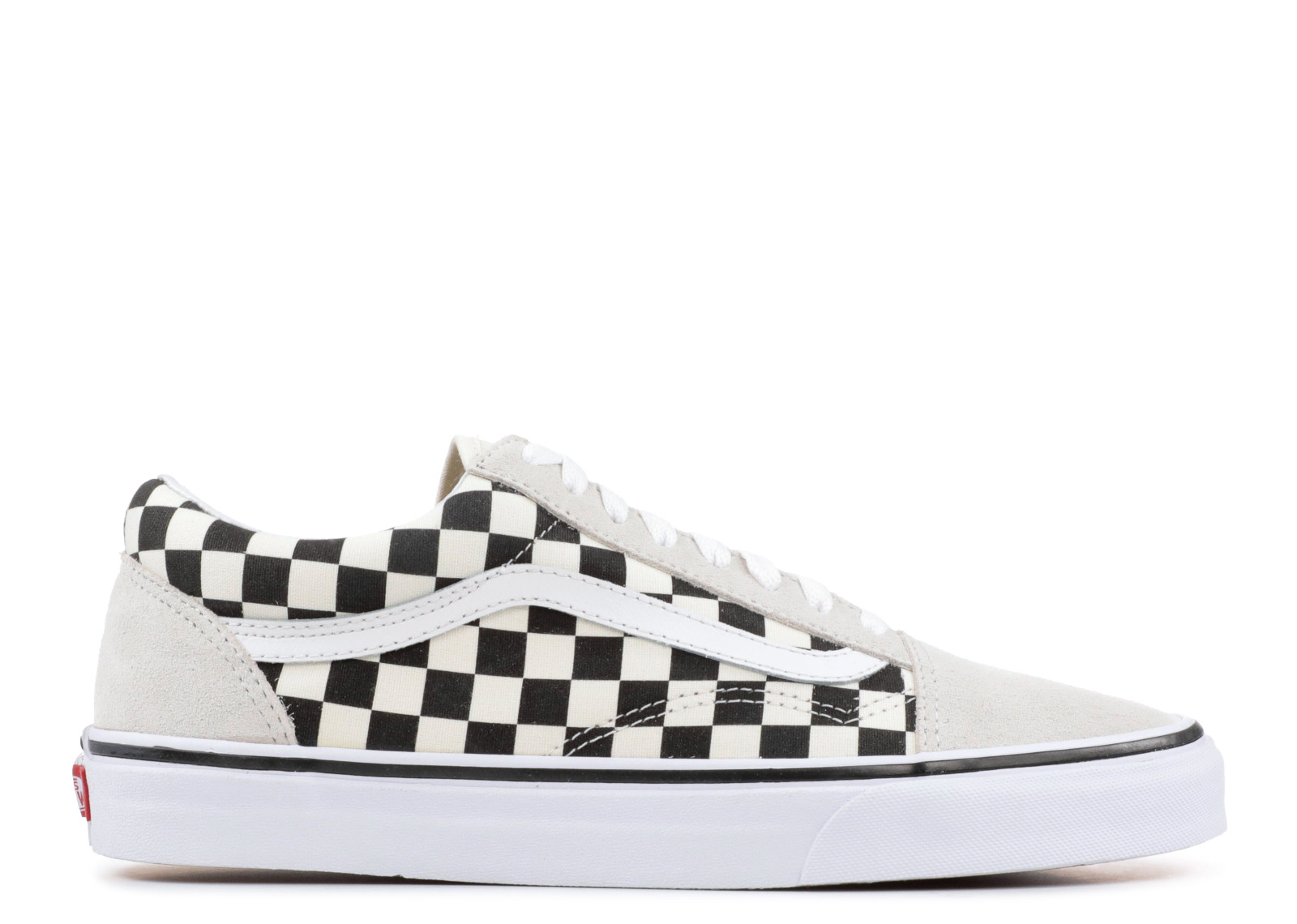 cream checkered vans